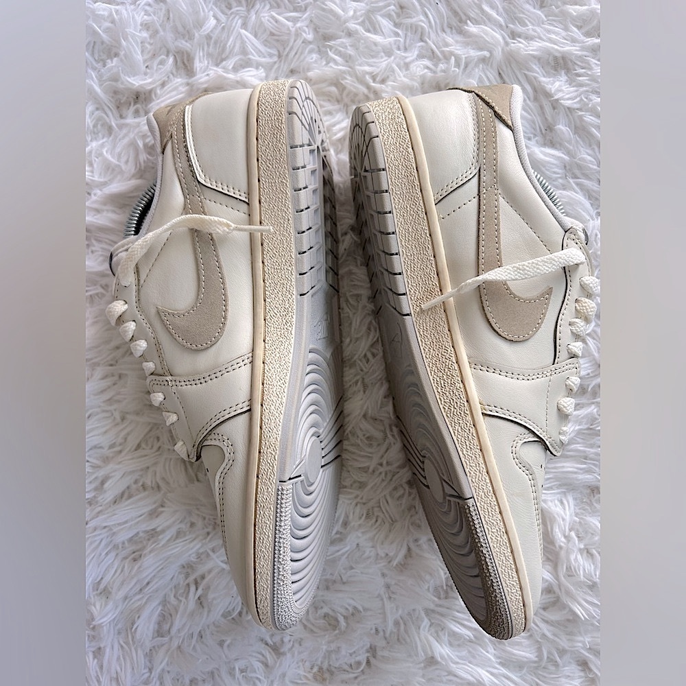 Air Jordan 1 Low '85 OG Custom Vintage ‘Neutral Grey' Sneakers, Size 10 - Picture 11 of 16
